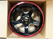 CS車宮車業 (特價) 全新 ASGA A03 5/114.3 18吋 8.5J ET43 黑色紅邊