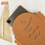 快樂一購 出貨c 韓國丑萌可愛鯛魚燒 13吋11吋筆記本電腦包 內膽包袋 IPAD包
