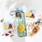 【輕盈補水組】日本Rivers隨行瓶1000ml+果乾水5盒(贈濾茶器)