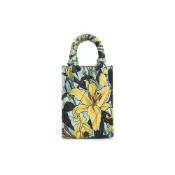 (店+)【CHARLES & KEITH】CHARLES&KEITH 小ck 絎縫印花托特包 織物 單肩斜挎手提包 小號 女款 Blue藍色