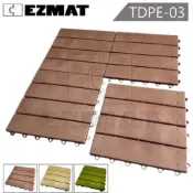 大興塑膠行 EZMAT TD03仿木紋地墊 戶外造景地板 木紋地墊 陽台地墊 戶外防滑地墊 仿木排水墊 台灣製造