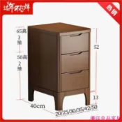 優印良品家居 開立發票 免運 床頭櫃 床邊櫃 收納櫃 免組裝櫃 家用床頭櫃 整裝出貨全實木床頭柜北歐簡約收納臥室床邊柜子迷你小戶型窄20cm30三抽65yylp1202