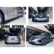 小亞車燈＊新 Skoda Octavia RS Combi Mk4 升級 MAXTON MD 前下巴 側裙 後下巴 尾翼