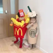 萬聖節服裝寶寶薯條衣服兒童男女童小孩表演服衣服表演服裝扮套裝