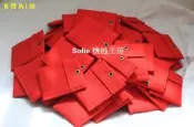 Sofie 機縫工房【素面紅色】香火袋 平安符袋五色繩項鍊鑰匙珠鍊香火套 符令袋 宮廟進香辦事結緣品 錢母袋 手工手作