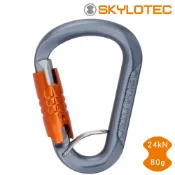Skylotec 梨形三段式自動上鎖鐵線鉤環【碳橘】TONDO TGL H-6034-820-TGL