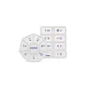 (店+)【LAVIDA 育兒好好玩】便攜藥盒 分隔式藥盒 多格藥盒 藥盒 七角藥盒 方形 隨身藥盒 一周藥盒 八格藥盒 透明藥盒 小物收納