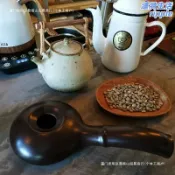 漣漪生活 【輕奢手搖】烘豆機 咖啡烘焙器 烘焙壺 手網烘豆機 生豆烘焙 茶葉烘焙 家用烘焙 陶瓷內膽 均勻受熱 手沖咖啡必備 質感居家