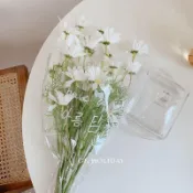 實用好物🌈清新仿真小波斯菊藝術假花花束婚慶少女心拍照道具裝飾擺件室內 花束 綜合花束 人造花 仿真花 假花