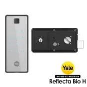 Yale耶魯 指紋/密碼/卡片輔助型電子門鎖Reflecta Bio H(附基本安裝)