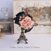 Pinkoi 代購 - 粉玫瑰與金絲桃抓夾 髮飾 花朵 玫瑰 入學式 畢業式 結婚典禮 外出 茶會 成果發表會 髮夾