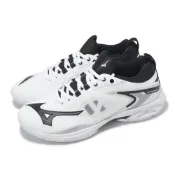 Mizuno 羽球鞋 Wave Claw Neo 3 寬楦 男女鞋 白 黑 回彈 室內運動 運動鞋 美津濃 71GA2473-20