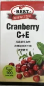 安博氏健康生活館 貝斯特蔓越莓C+E口含錠 100錠/瓶