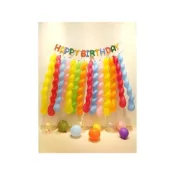 (店+)螺旋長條氣球 生日佈置 麻花 毛毛蟲 長條氣球 結婚婚房佈置氣球 兒童生日快樂 魔術氣球
