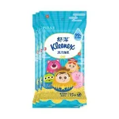 【Kleenex 舒潔】濕式面紙-純水濕巾 15抽x3包x4串