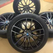 二手拆車 18寸BMW 405m輪框 帶胎拆車一套原廠拆車405m鍛造 合裝：新老款BMW 5系3系 GT等