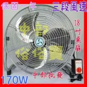 『中部批發』強力型 18吋 美式桌扇 工業扇 電風扇 座地扇 通風扇 強風扇 散熱風扇 鋁葉桌扇(台灣製造)