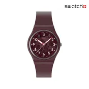 Swatch THRU THE CROWN GLASS 經典手錶/瑞士製造 SO28R115 (34mm)【官方旗艦店】