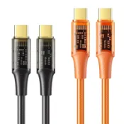 Mcdodo 麥多多 雙Type-C/PD 充電線 100W 晶透 1.2M/1.8M 傳輸線 閃充線 快充線