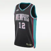 【NIKE 耐吉】運動背心 男 NBA球衣 孟菲斯灰熊隊 速乾 MEM MNK DF SWGMN JSY HWC 25 黑 HM4776-013