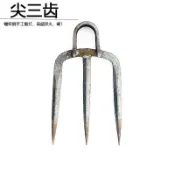 【臺灣出貨】鍛打老式家用耙子翻土神器開墾鬆土三齒鋤鈀摟草挖土種菜翻地釘耙