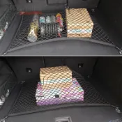 Audi BMW Suzuki Lexus 汽車後備箱網兜 車載行李固定網 遮物收納網彈力網罩 尼龍儲物網袋