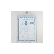 (店+)A4 吊式透明套 信億 證書吊袋 (直式)/一個入 PVC透明公告欄袋 證書袋 Trust輕便獎狀袋