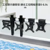 (店+)【MUSHE木舎】螢幕支架/電腦螢幕支架/螢幕架/ 工位屏風轉角顯示器掛架可旋轉伸縮增高架辦公桌電腦屏幕壁掛支架