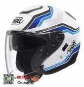 傳璽騎士部品 【Shoei J-Cruise】STOLD內建式墨片 3/4罩型安全帽 休閒通勤 灰黑 灰黑 藍白 紅白