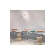 (店+)優選 好貨 壁掛咖啡奶茶店小圓桌茶飲店烘焙店卡座壁裝小桌藍灰銀色餐桌