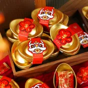金元寶鐵盒 糖果盒 糖果罐 裝飾 擺飾 聚寶盒 聚寶盆 儲物盒 過年 招財進寶 新年 新春【BlueCat】【RNY0083】