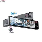 現貨 11英寸ips 3攝像頭4g android 8.1汽車後視鏡自動錄像機導航