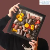 楓幕百貨 三頓半咖啡相框diy泡泡瑪特盲盒收納中空玩具小汽車擺臺展示架