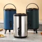 ✨售後無憂✨ 電熱控溫保溫開水桶 不鏽鋼外殼 電熱控溫 保溫 燒水 商用擺攤茶桶 奶茶店專用 冰粉擺地攤