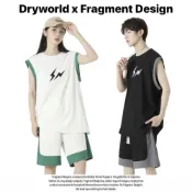 (店+)聯名 Dryworld X Fragment OF LIFE ART TIDE 透氣籃球背心套裝 短褲 閃電 藤原浩