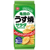 【蝦皮直營】龜田沙拉薄燒米果80g 米餅 餅乾 零食 日本零食 日本進口 點心 仙貝