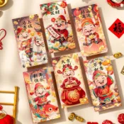 🔥臺灣出貨🔥蛇年2025新款紅包祝福春節新年財神熊貓個性利是通用生日創意壓嵗hhfoof