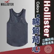 🕊️Hollister 現貨🕊️OUTLET貨 日常穿搭 深藍色 吊嘎 背心 小鳥牌 輕盈 不悶熱 夏天 休閒 純棉