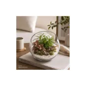 (店+)【巨路生活】斜口玻璃造景盆｜透明玻璃盆栽缸・多肉／空氣鳳梨造景