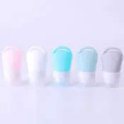 38ML 60ML便攜式食品級軟矽膠軟管化妝品擠壓瓶軟瓶護膚品分裝瓶旅行分裝軟瓶