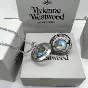 Vivienne Westwood 西太後2025新款鐳射歐若拉ORB大土星立體光環耳環高級感項鏈輕奢