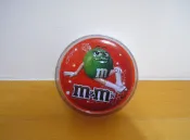 M&M's (mm m's)巧克力 浮雕紅色鐵盒