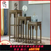 豪旭國際貿易企業社 【台灣公司 可開發票】紅木雞翅木花架高檔實木花盆架置物架花幾室內陽臺客廳仿古落地架