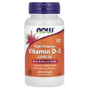 【iHerb】NOW Foods, 維生素 D3，優效，1,000 國際單位，360 粒軟凝膠