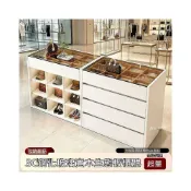 (店+)【新款下殺】實木展示櫃衣帽間中島櫃服裝店首飾櫃鋼化玻璃小型珠寶飾品陳列櫃
