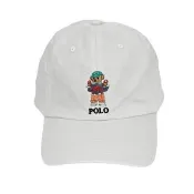 【RALPH LAUREN】Polo 刺繡螃蟹熊熊棉質斜紋布棒球帽大童青年版