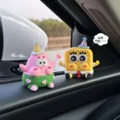 ✨臺灣出貨✨海綿寶寶派大星汽車內飾品擺件小車載中控臺可愛裝飾用品大全解壓