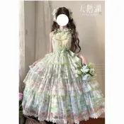 愛咪原創設計lolita天鵝湖jsk優雅cla洛麗塔日常lo裙連衣裙新款