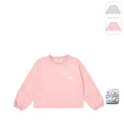 【FILA】KIDS 女童款 吸濕排汗 長袖圓領T恤-粉色 5TEY-8419-PK