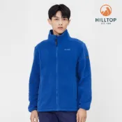 【HILLTOP山頂鳥】吸濕快乾保暖立領刷毛外套(可銜接GORE-TEX外件) 男款 藍｜PH22XM15ECE0
